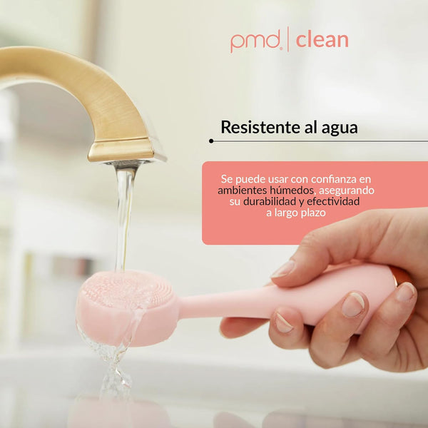PMD Clean Blush | Dispositivo Skin Care de Limpiador Facial con Tecnología SonicGlow™ | Masajeador Facial Resistente al Agua Ergonómico | Kit Skincare Ideal para Aplicar Cremas y Aceites | Cuidado Facial